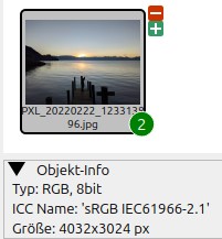 Screenshot Objektinfo